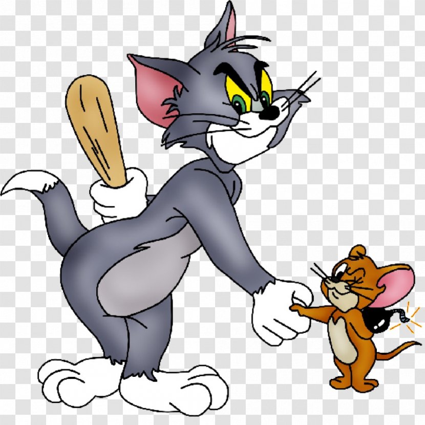 Tom Cat And Jerry Mouse Cartoon - Artwork Transparent PNG