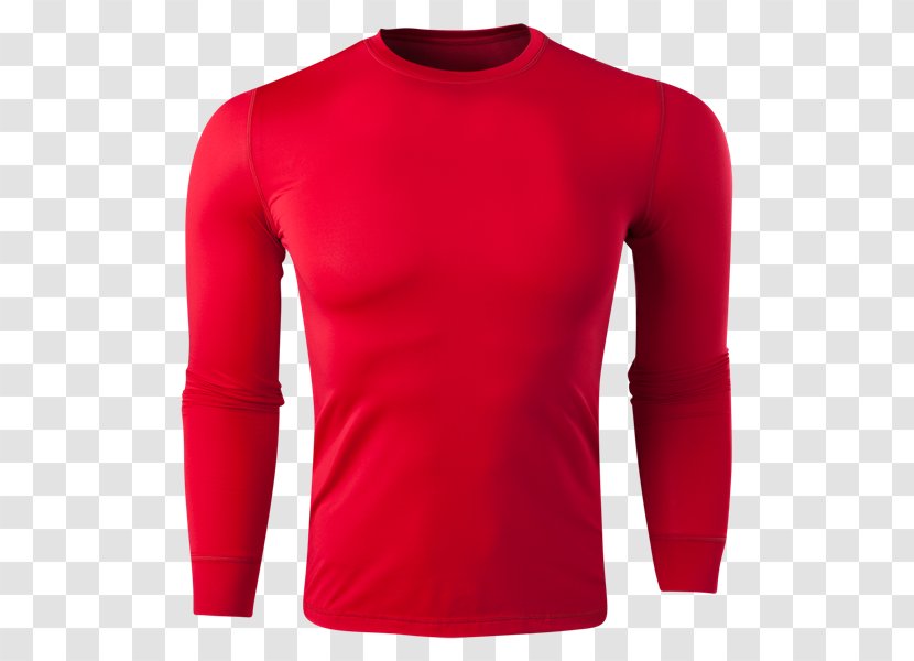 T-shirt Sleeve Red Collar - Shoulder Transparent PNG