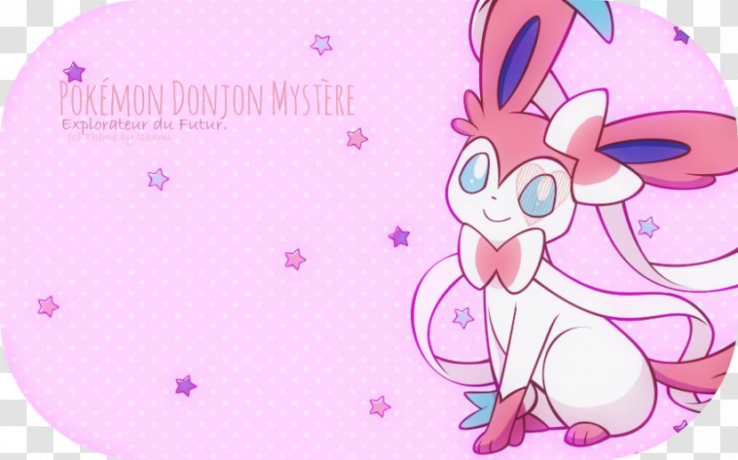 Sylveon Desktop Wallpaper Rabbit Theme Eevee - Heart Transparent PNG