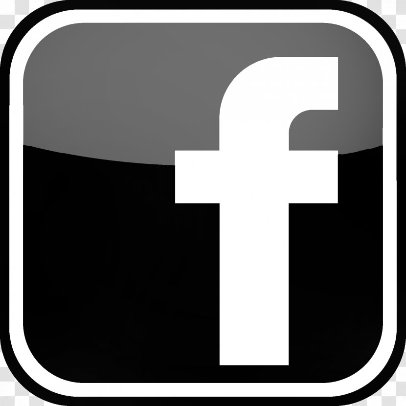 Facebook Android Social Media - Black And White Transparent PNG