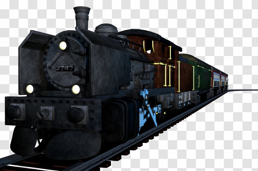 Train Passenger Car Steam Locomotive 2-6-2 - Q Version Toy Transparent PNG