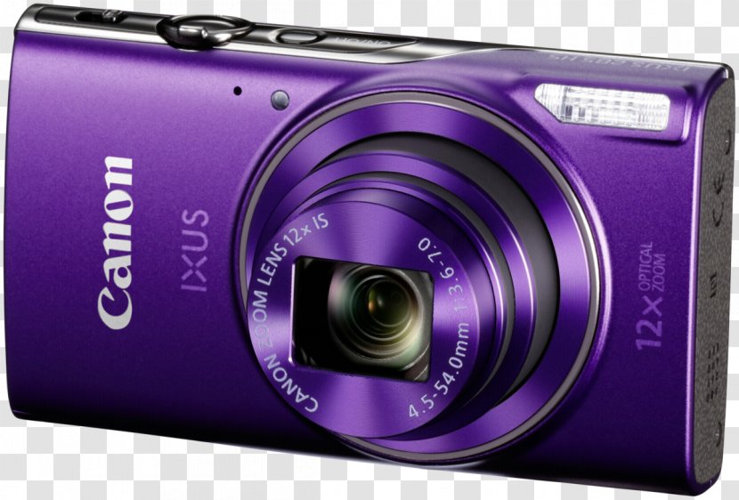 Canon PowerShot ELPH 160 IXUS 265 HS 285 - Digital Cameras - Purple 360 20.2 MP Compact Camera1080pPurple Point-and-shoot CameraCamera Transparent PNG