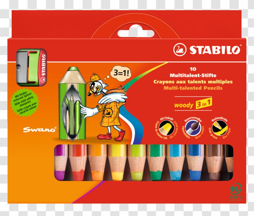 Colored Pencil Crayon Schwan-STABILO Schwanhäußer GmbH & Co. KG Watercolor Painting - Sharpeners Transparent PNG