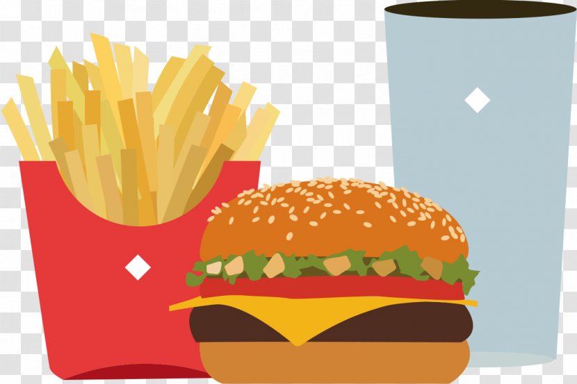 Junk Food Fast Hamburger Fried Chicken French Fries - Sandwich - Foods Transparent PNG