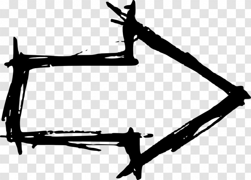 Drawing Arrow Clip Art - Black And White - Hand Transparent PNG