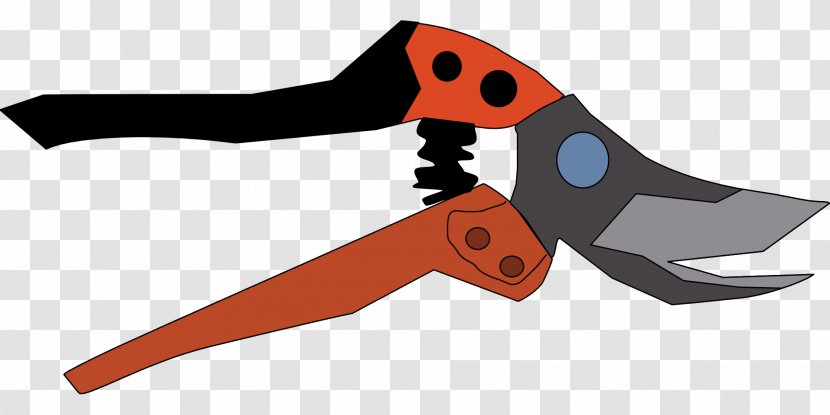 Pruning Shears Garden Tool Clip Art - A Pair Of Scissors Transparent PNG