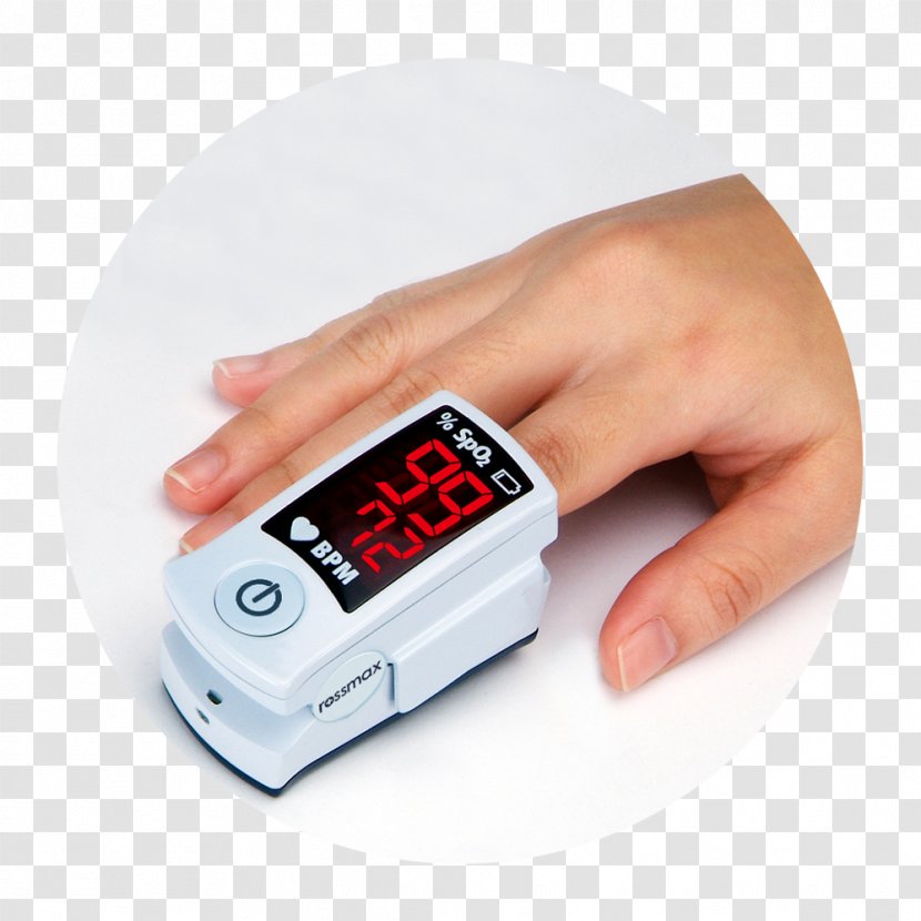 Pulse Oximeters Oximetry Oxygen Saturation Blood - Heart Rate Transparent PNG