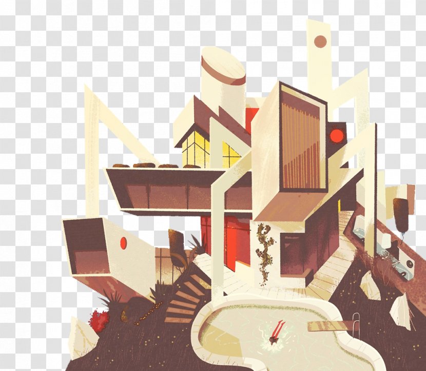 Illustrator Drawing Architecture Illustration - Building - Abstract Creative Transparent PNG