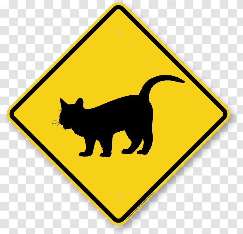 Traffic Sign Road Warning - Mammal Transparent PNG