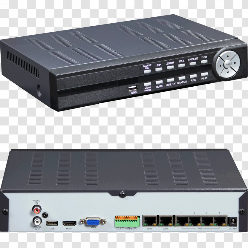RF Modulator Network Video Recorder Power Over Ethernet IP Camera VCRs - Electronics - Golden Speakers Transparent PNG