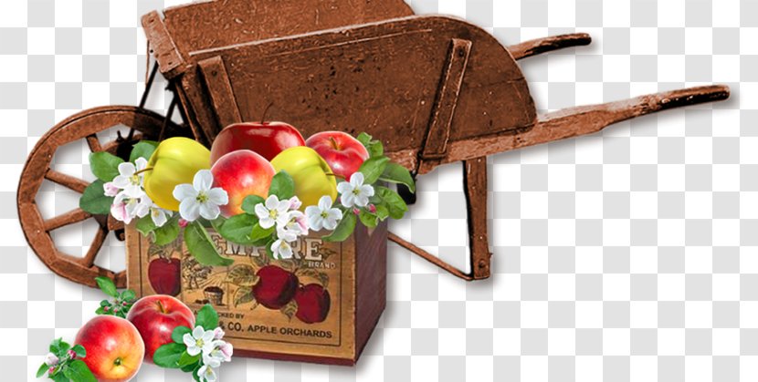 Apple Autumn Digital Scrapbooking Fruit - Wheelbarrow - Triple H Sunflower Transparent PNG