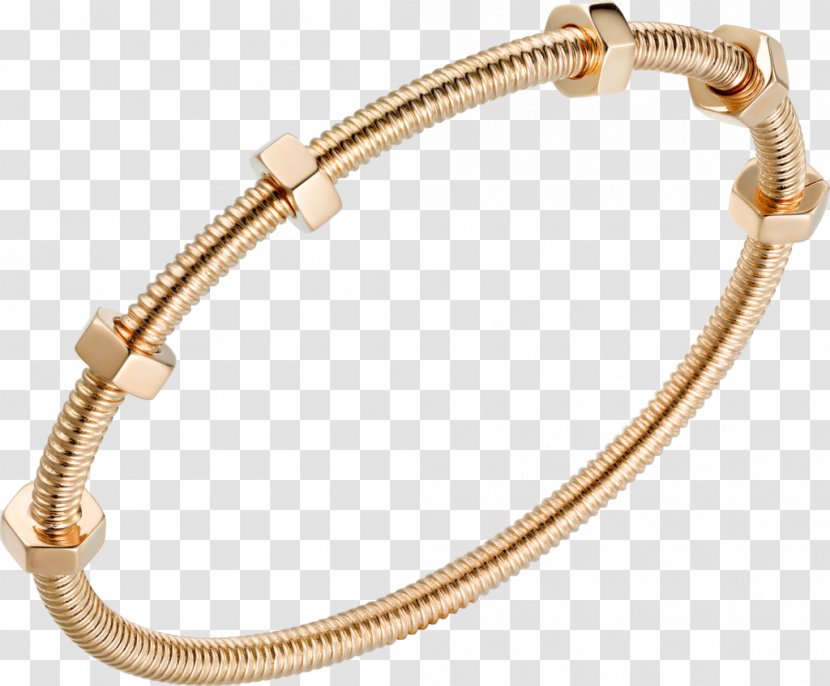 Cartier Jewellery Love Bracelet Gold - Metal - Petal Shaped Transparent PNG