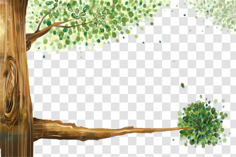Tree Animation Painting - Plant - Trees Transparent PNG