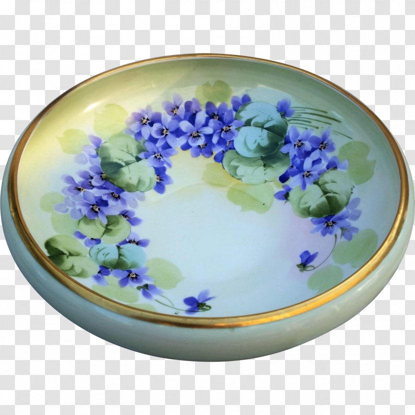 Plate Limoges Porcelain Bowl China Painting - Blue And White Transparent PNG
