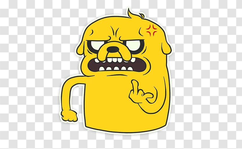 Jake The Dog Clip Art Sticker Telegram - Adventure Time Season 2 Transparent PNG