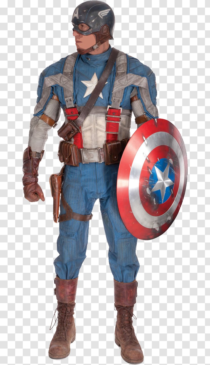 Captain America Costume Marvel Cinematic Universe Film Cosplay - Chris Evans Transparent PNG