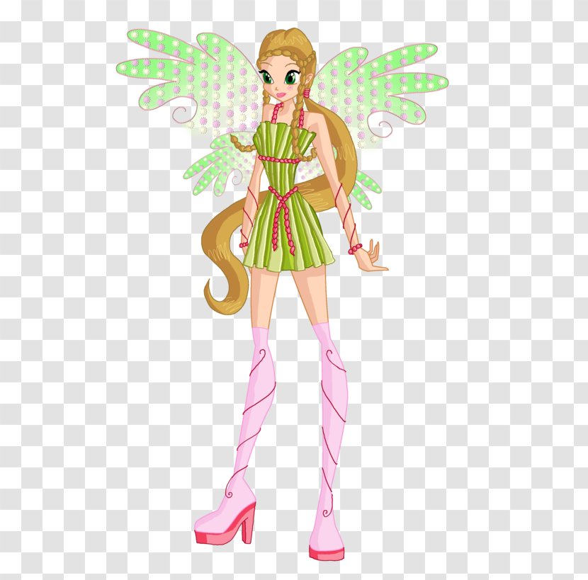 Fairy Costume Design Barbie Cartoon - Mythical Creature - Coffee Background Transparent PNG