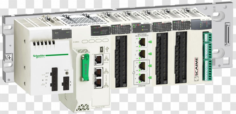 Programmable Logic Controllers Schneider Electric Modicon Automation SCADA - User Interface - Electronics Accessory Transparent PNG