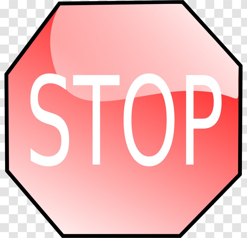 Stop Sign Cartoon Royalty-free Clip Art - Text - A Picture Of Transparent PNG