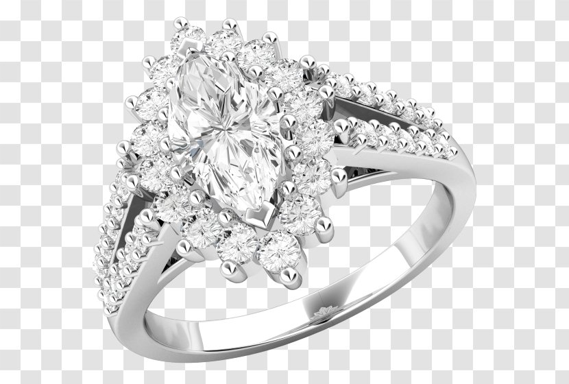 Earring Wedding Ring Engagement Diamond - Ceremony Supply Transparent PNG