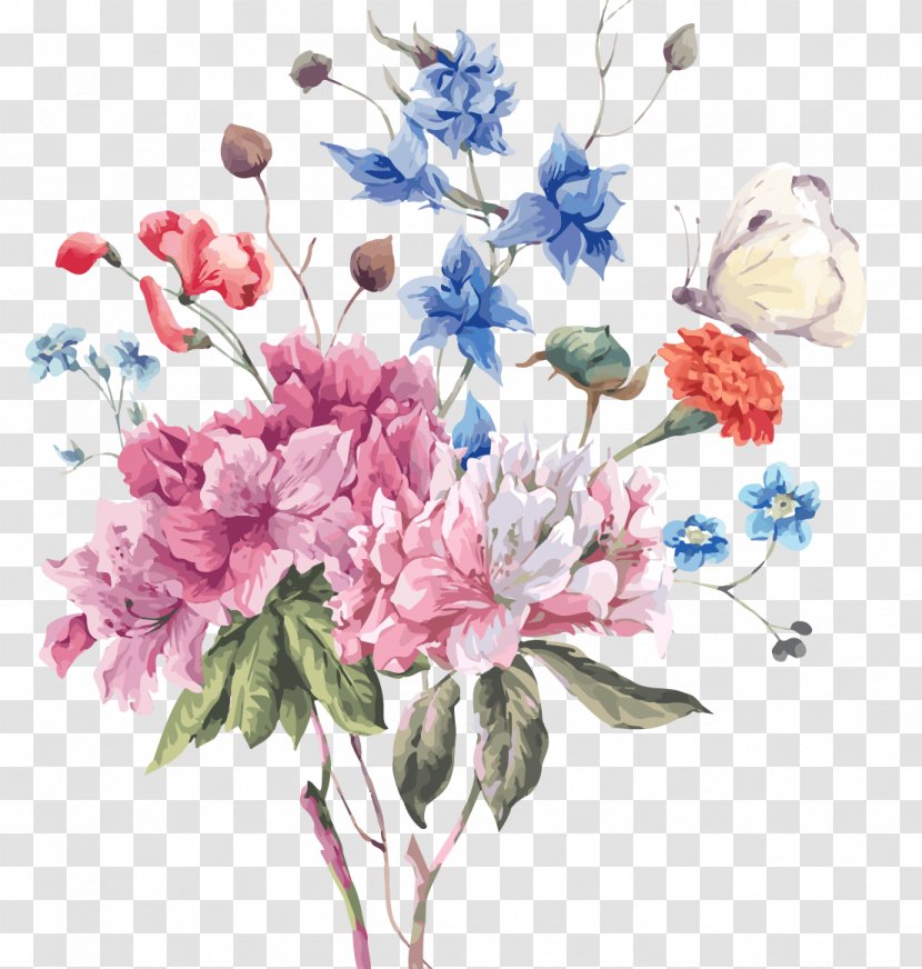 Flower Bouquet Stock Photography Illustration - Floral Design - Drawing Autumn Flowers Set Vector Material Transparent PNG
