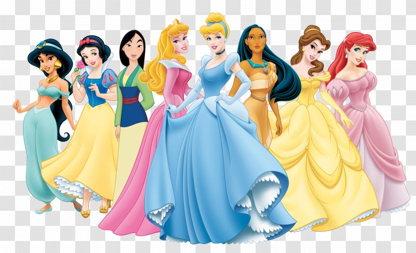 Aurora Ariel Belle Rapunzel Cinderella - Disney Princess Transparent PNG