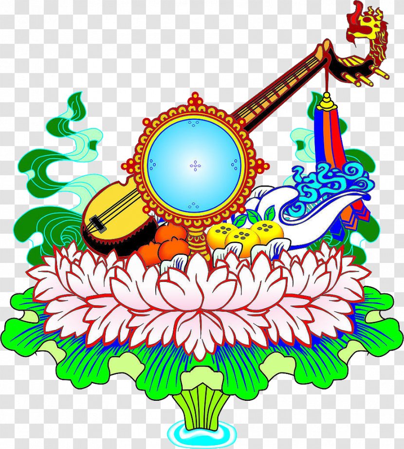 Tibetan People Graphic Design Clip Art - Frame - Musical Instruments Vector Transparent PNG