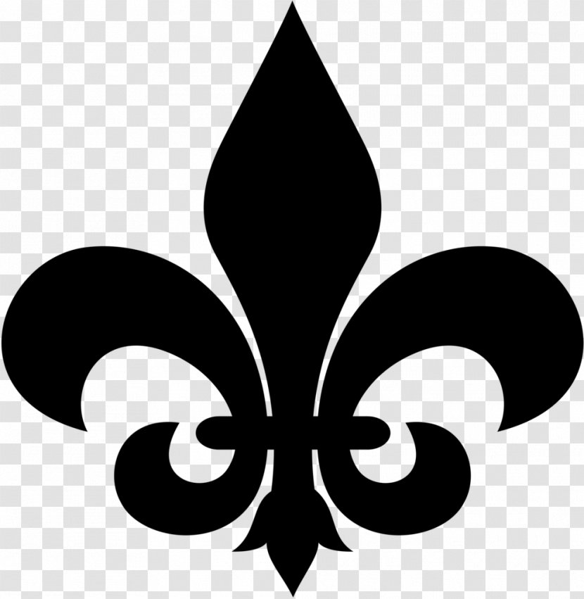 Fleur-de-lis Stock Photography Earring Royalty-free Clip Art - Silhouette - Fleur-de-lys Transparent PNG