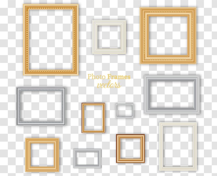 Download Photography Picture Frames - Computer Font - Different Color Photographic Frame Vector Free Transparent PNG