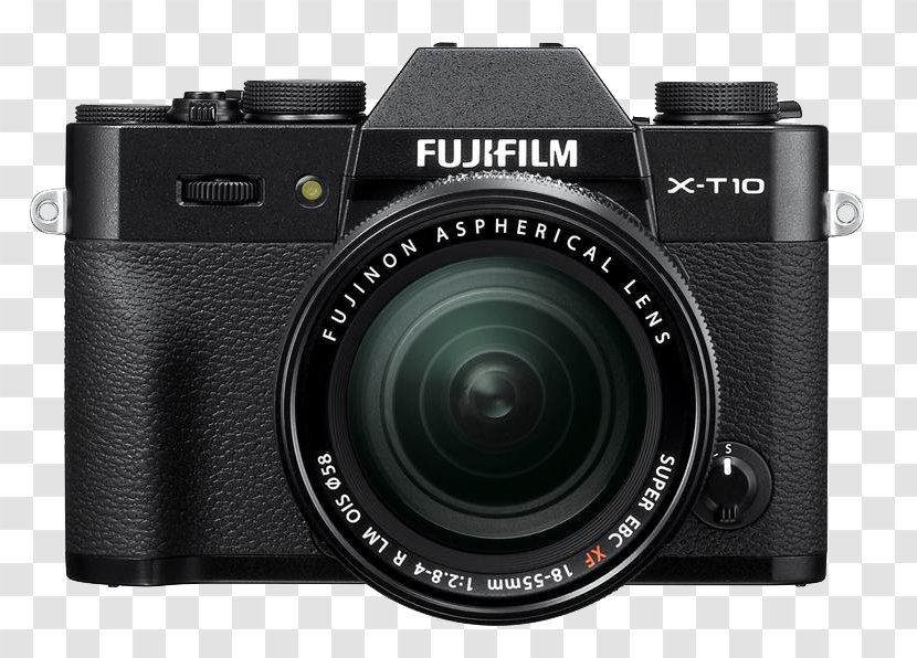 Fujifilm X-T10 Mirrorless Interchangeable-lens Camera Fujinon XF 18-55 Mm F/2.8-4.0 R LM OIS Transparent PNG