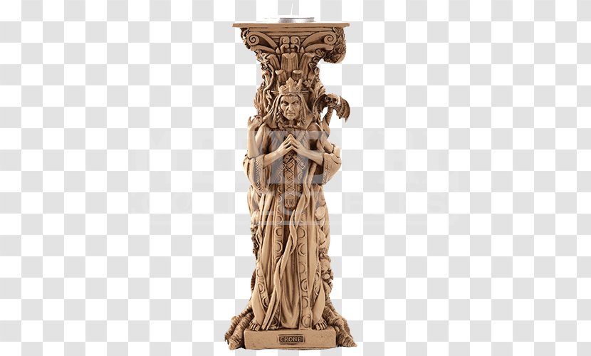 Triple Goddess Candlestick Tealight Wicca - Column - Candle Transparent PNG