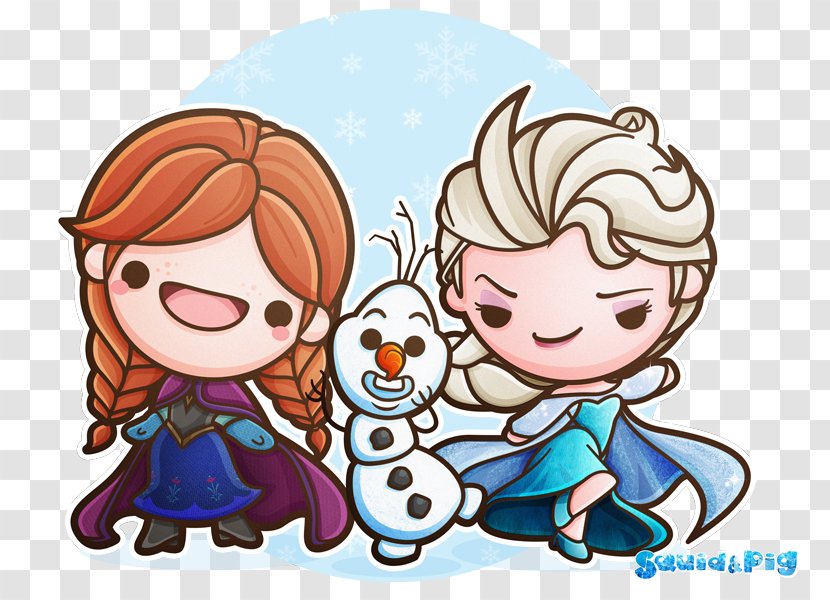 Elsa Anna Olaf Disney Tsum Drawing - Cartoon Transparent PNG