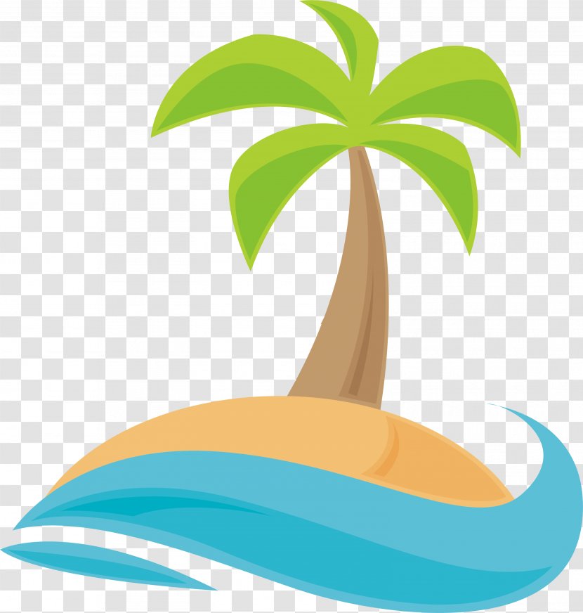 Clip Art - Plant - Coconut Palm Tree Transparent PNG