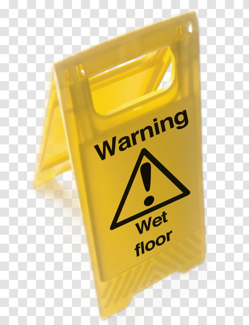 Yellow Hazard Warning Sign Brand - Wet-floor Transparent PNG