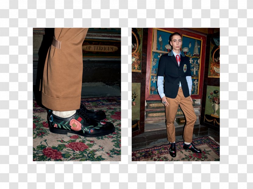 Gucci Fashion Lookbook Creative Director Shoe - Trousers - Campaign Desk Transparent PNG