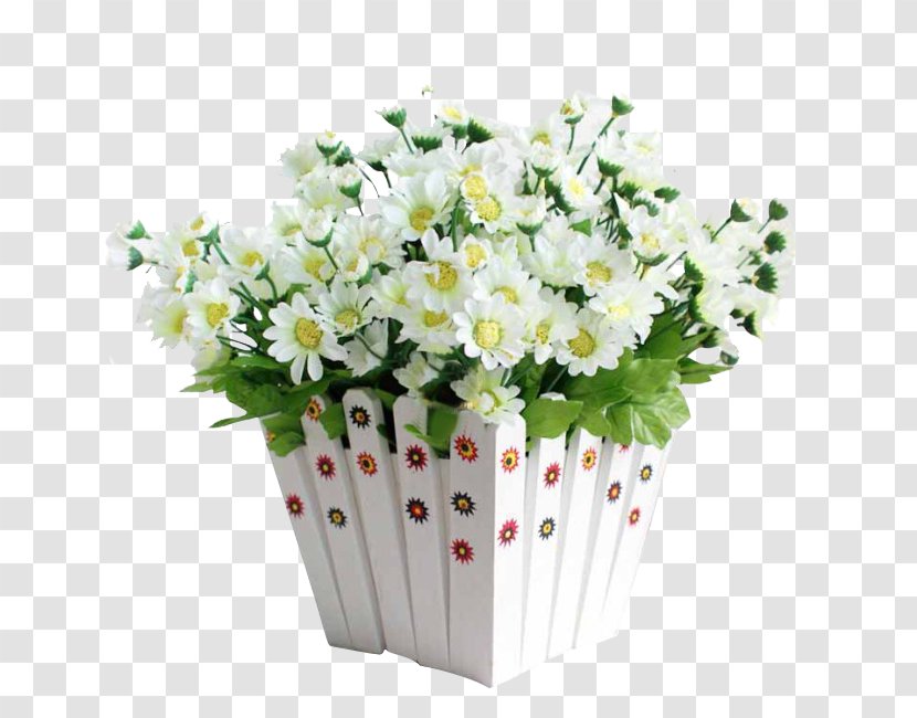 Flowerpot Artificial Flower Grow Light Ribbon - Potted Chrysanthemum Material Transparent PNG