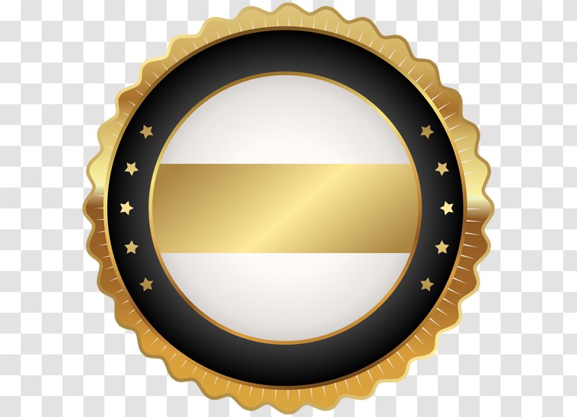 BLACK AND GOLD - Blue - Medal Transparent PNG