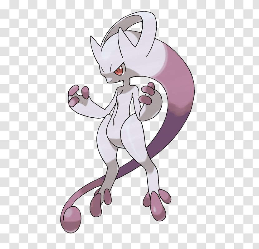 Pokémon X And Y Mewtwo Évolution Des - Watercolor - Mew Transparent PNG