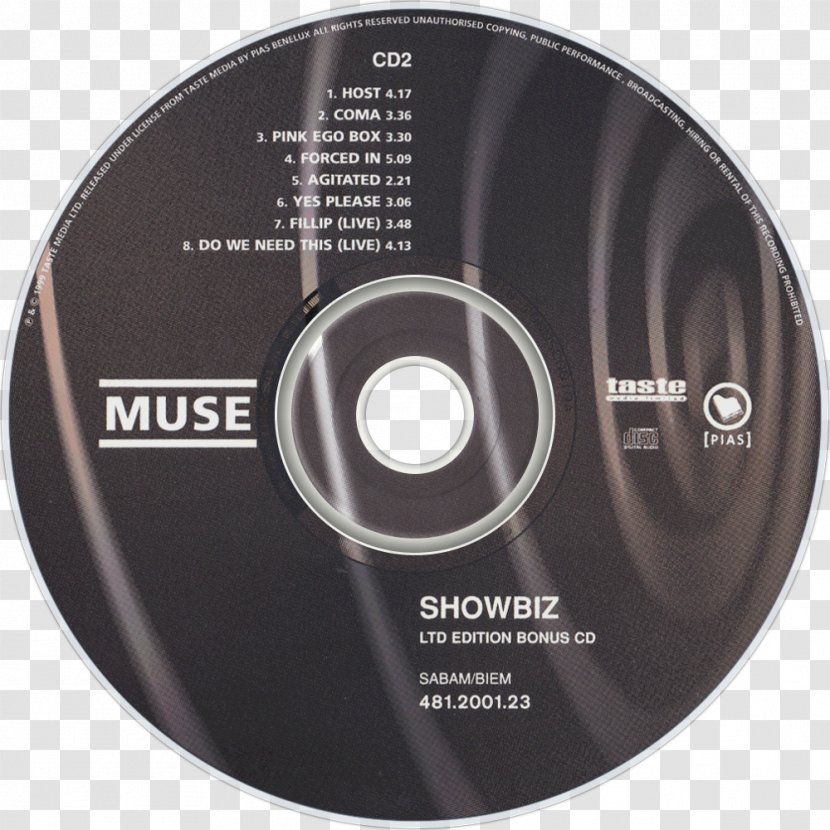 Compact Disc Phonograph Record Showbiz Muse - Hardware Transparent PNG