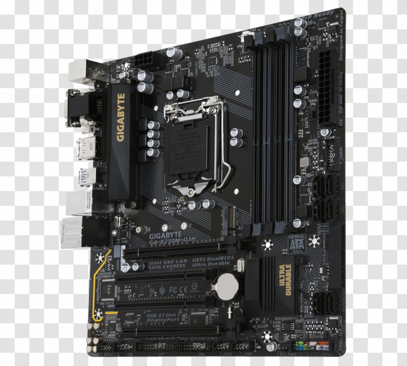 Intel Motherboard LGA 1151 Gigabyte Technology MicroATX - Computer Case Transparent PNG