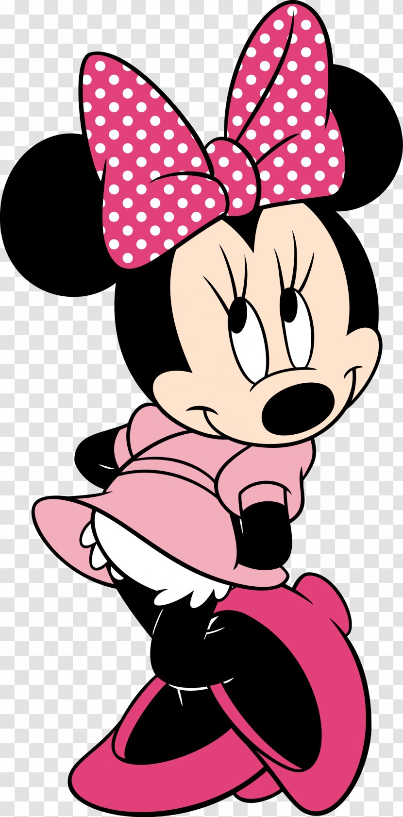 Minnie Mouse Mickey Clip Art - Silhouette Transparent PNG