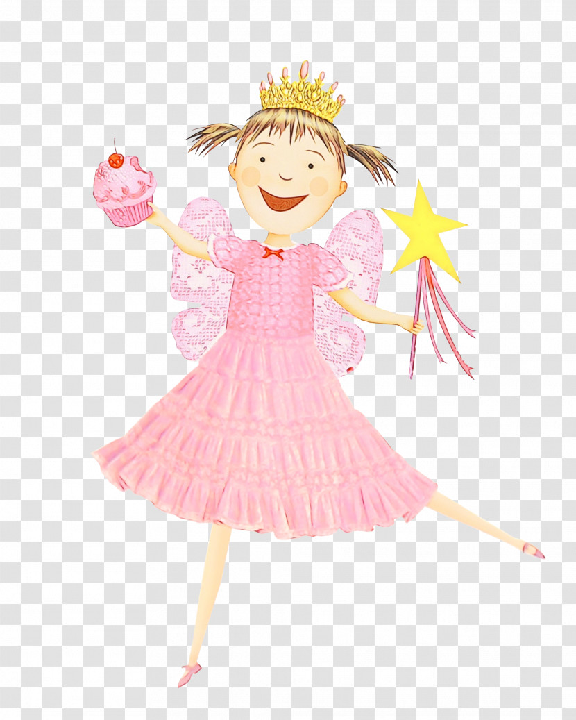 Cartoon Pink Costume Costume Design Child Art Transparent PNG