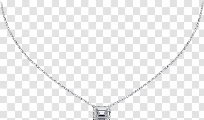 Locket Necklace Diamond Carat Brilliant - Silver Transparent PNG