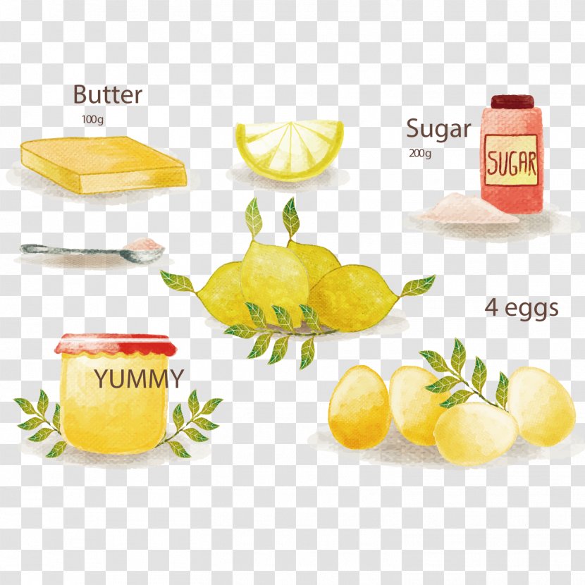 Cheesecake Recipe Lemon Dish - Food - Stained Water With Sauce Recipes Vector Material Transparent PNG