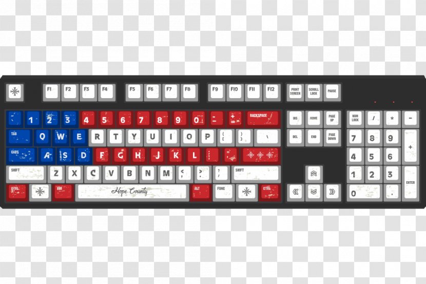 Computer Keyboard Layout Space Bar Keycap Numeric Keypads - Page - Cherry Transparent PNG