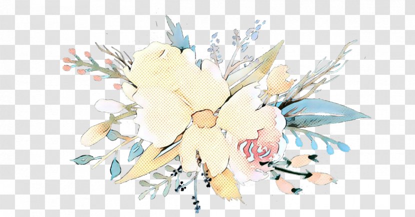 Watercolor Floral Background - White - Magnolia Family Transparent PNG