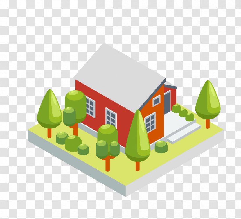 House 3D Computer Graphics Modeling Three-dimensional Space - Threedimensional - Model Transparent PNG