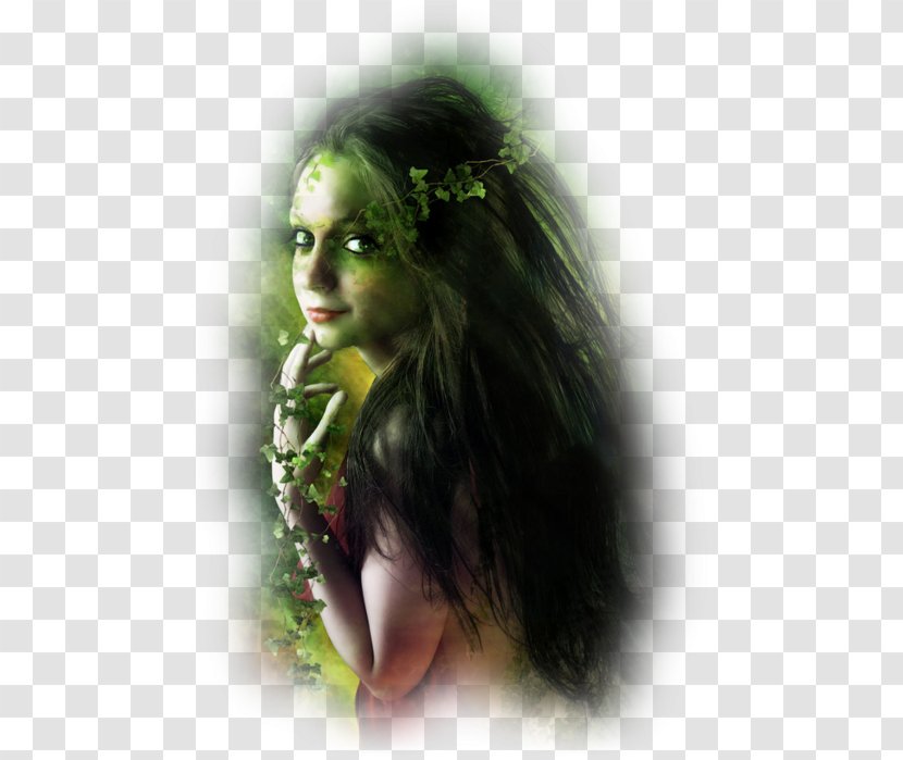 Mother Nature Goddess Great Earth - Long Hair Transparent PNG