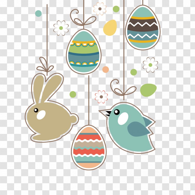 Easter Bunny Egg Clip Art - Bird - Decorative Vector Elements Transparent PNG