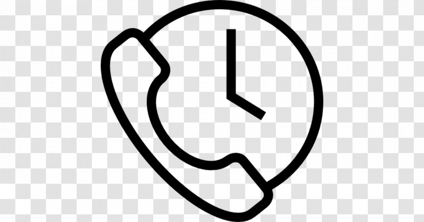 Black And White Symbol Text - Telephone Call - Information Technology Transparent PNG